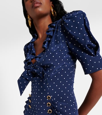 Robe midi en soie | Alessandra Rich