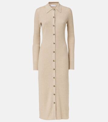 Robe midi White Label Phillips en coton mélangé | Proenza Schouler