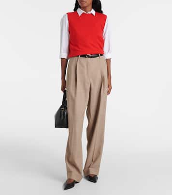 Wool and cashmere sweater vest | Jardin des Orangers