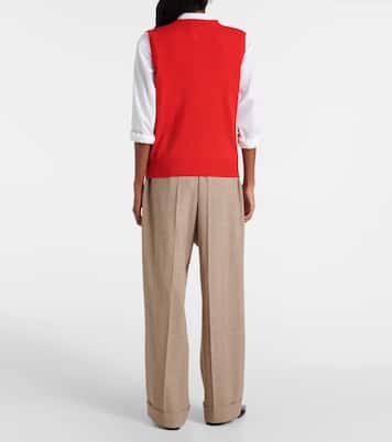 Wool and cashmere sweater vest | Jardin des Orangers
