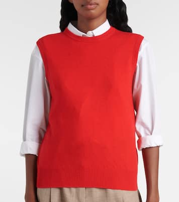 Wool and cashmere sweater vest | Jardin des Orangers