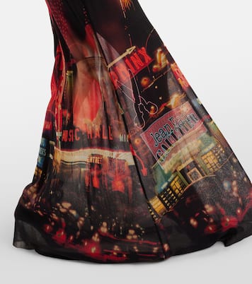 Printed mesh slip dress | Jean Paul Gaultier