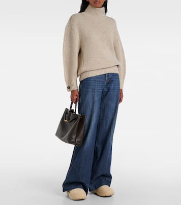 Botines Snap Mini de ante con borrego | Bottega Veneta