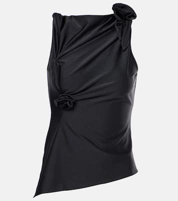 Top asymétrique à fleurs | Coperni
