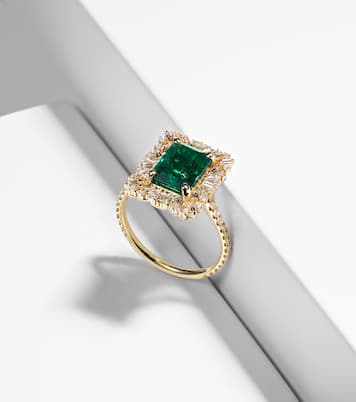 Bague en or 18 ct, émeraude et diamants | Suzanne Kalan