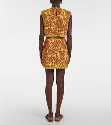 Falda envolvente Amarillo de mezcla de algodón | Alémais