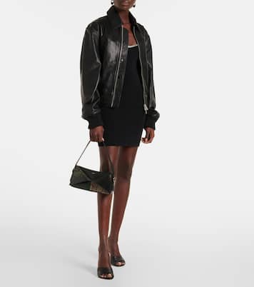 Belt snake-effect leather shoulder bag | Coperni