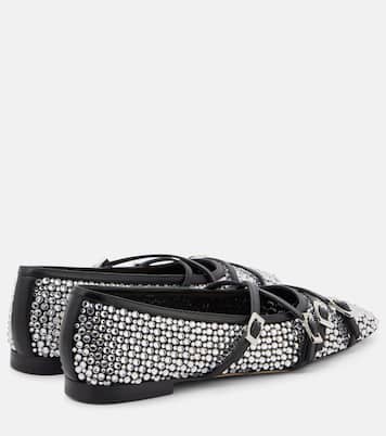Ballerinas aus Mesh mit Kristallen | Mach & Mach