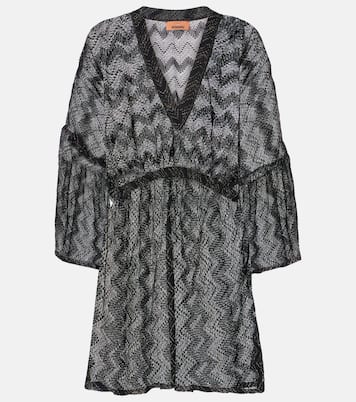 Vestido de playa de lamé en zigzag | Missoni