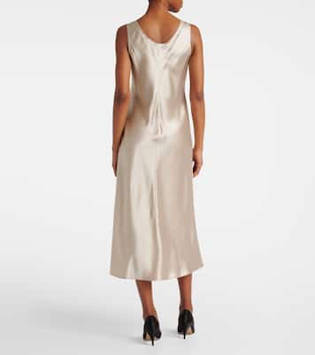 Abito midi Banjo in raso di seta | Max Mara