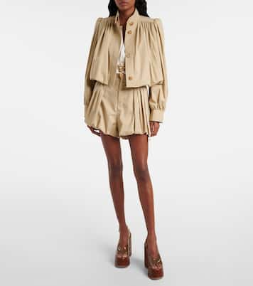 Shorts de gabardina de algodón | Chloé