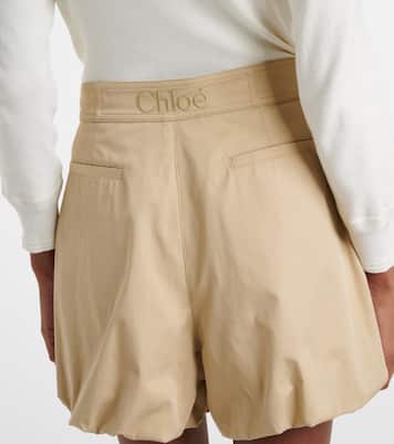 Shorts de gabardina de algodón | Chloé