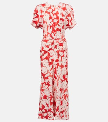 Abito midi con stampa floreale | Victoria Beckham