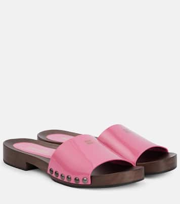 Patent leather clogs | Miu Miu