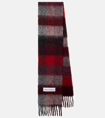 Bufanda de mezcla de lana con flecos | Acne Studios