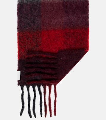 Bufanda de mezcla de lana con flecos | Acne Studios