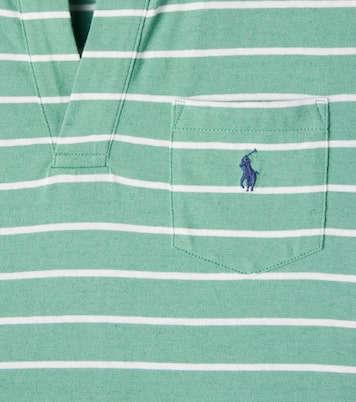 Striped cotton and linen polo shirt  | Polo Ralph Lauren Kids