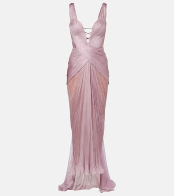 Corinna silk gown | Maria Lucia Hohan