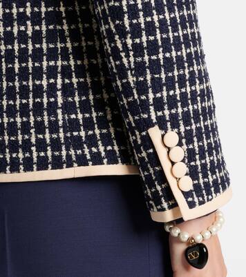 Chaqueta de bouclé en mezcla de lana y algodón | Valentino
