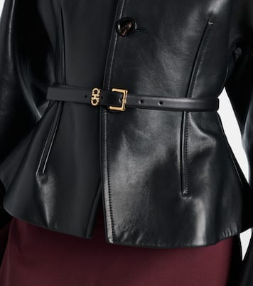 Gancini leather belt | Ferragamo