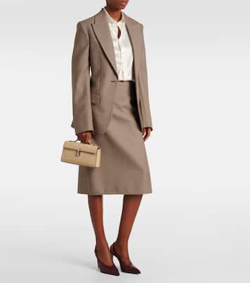 Symmetry leather tote bag | Savette