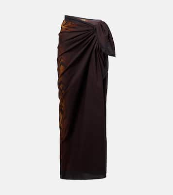 Printed cotton beach cover-up | Jean Paul Gaultier