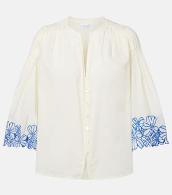 Bestickte Bluse Blake aus Baumwolle | Velvet