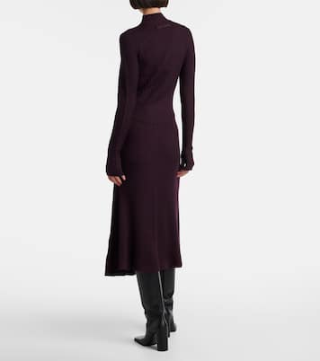 Top de cuello alto de lana acanalado | Victoria Beckham