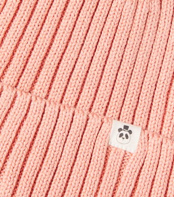 Ribbed-knit cotton beanie  | Mini Rodini