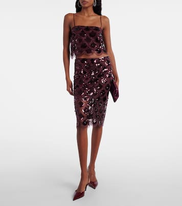 Sofia 60 patent leather slingback pumps | Amina Muaddi