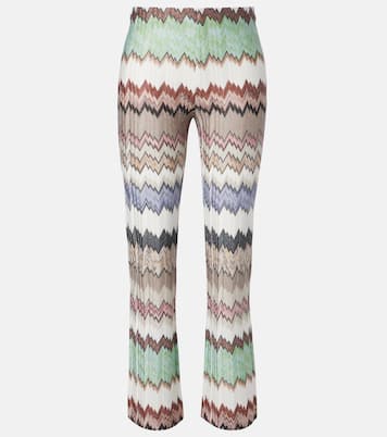 Gerade Cropped-Hose aus Häkelstrick | Missoni