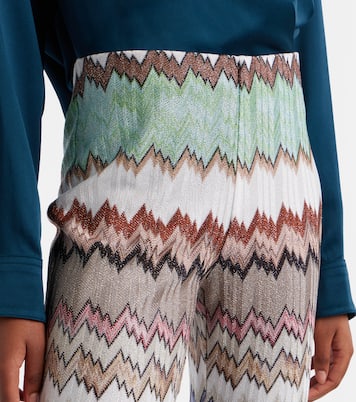 Gerade Cropped-Hose aus Häkelstrick | Missoni
