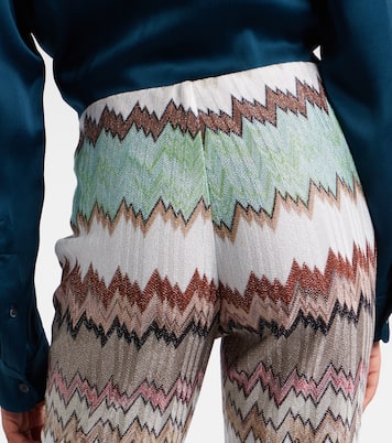 Gerade Cropped-Hose aus Häkelstrick | Missoni