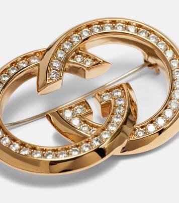 Interlocking G embellished brooch | Gucci