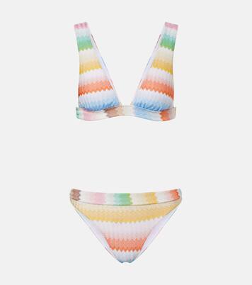 Zigzag lamé bikini | Missoni