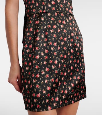 Vestido corto de satén en mezcla de seda | Dolce&Gabbana