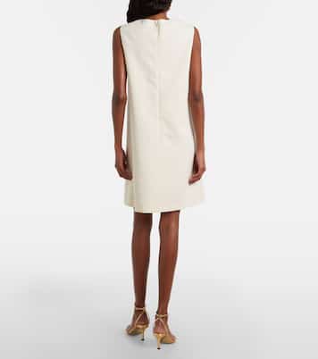 Vestido corto Allium en mezcla de lana | Oscar de la Renta