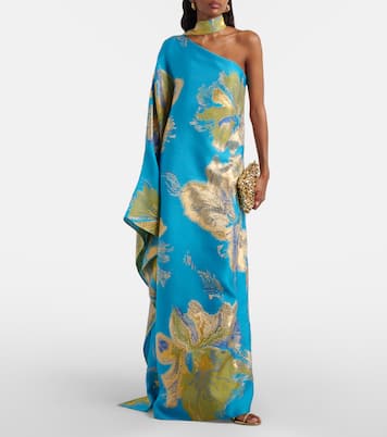 Hardison Bloom floral satin kaftan | Taller Marmo