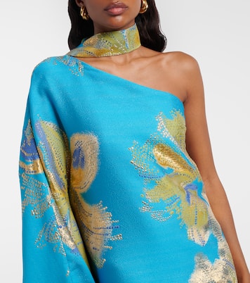 Hardison Bloom floral satin kaftan | Taller Marmo