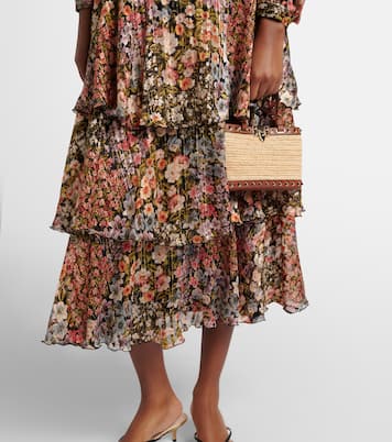 Rockstud Mini raffia tote bag | Valentino Garavani