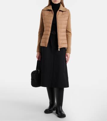 Down-paneled wool cardigan | Moncler
