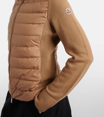 Down-paneled wool cardigan | Moncler