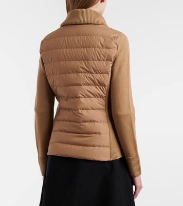 Down-paneled wool cardigan | Moncler
