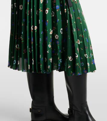 Bedruckter Midirock aus Satin | Sacai