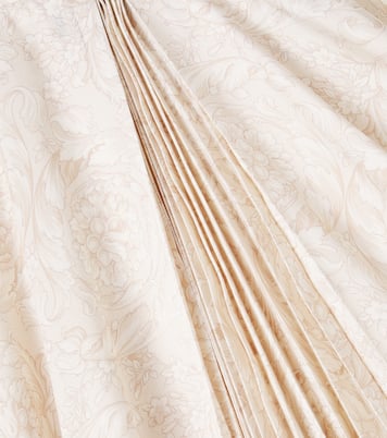 Falda Barocco de sarga plisada | Versace Kids