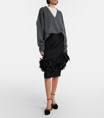 Escarpins Alana à plateau en daim et résille | Aquazzura