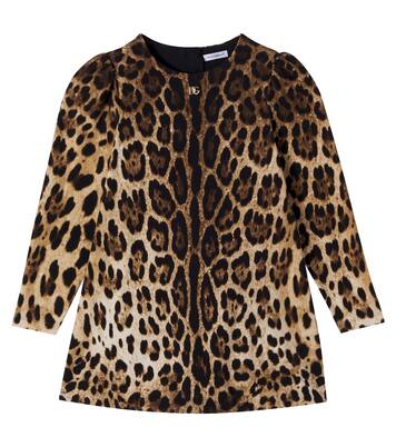 Kleid DG aus einem Baumwollgemisch | Dolce&Gabbana Kids