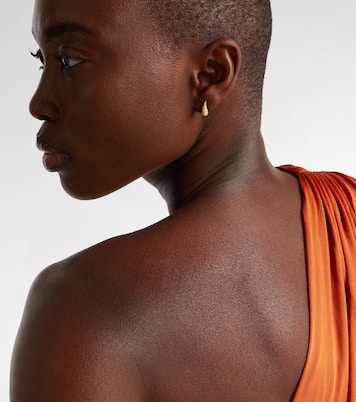 Pendientes Python de oro de 9 ct (375/1000) con diamantes y espinelas | Yvonne Léon