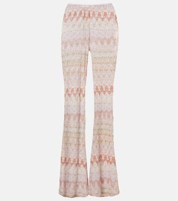 Schlaghose aus Häkelstrick | Missoni