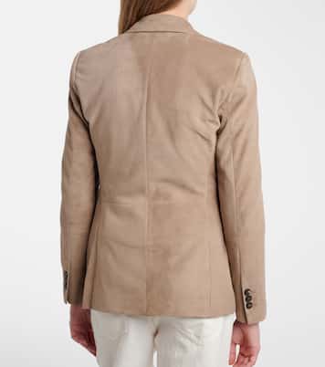 Blazer aus Veloursleder | Brunello Cucinelli